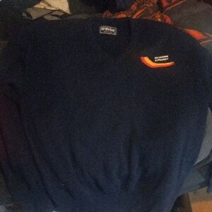 Mens L Vintage Mohawk Airlines V Neck Sweater